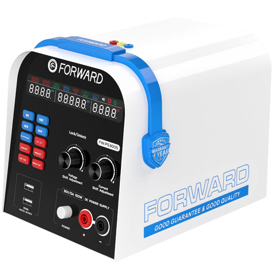 Vakaa tasavirtalähde ampeerimittarilla Forward FW-PS3005 + FW-PA01