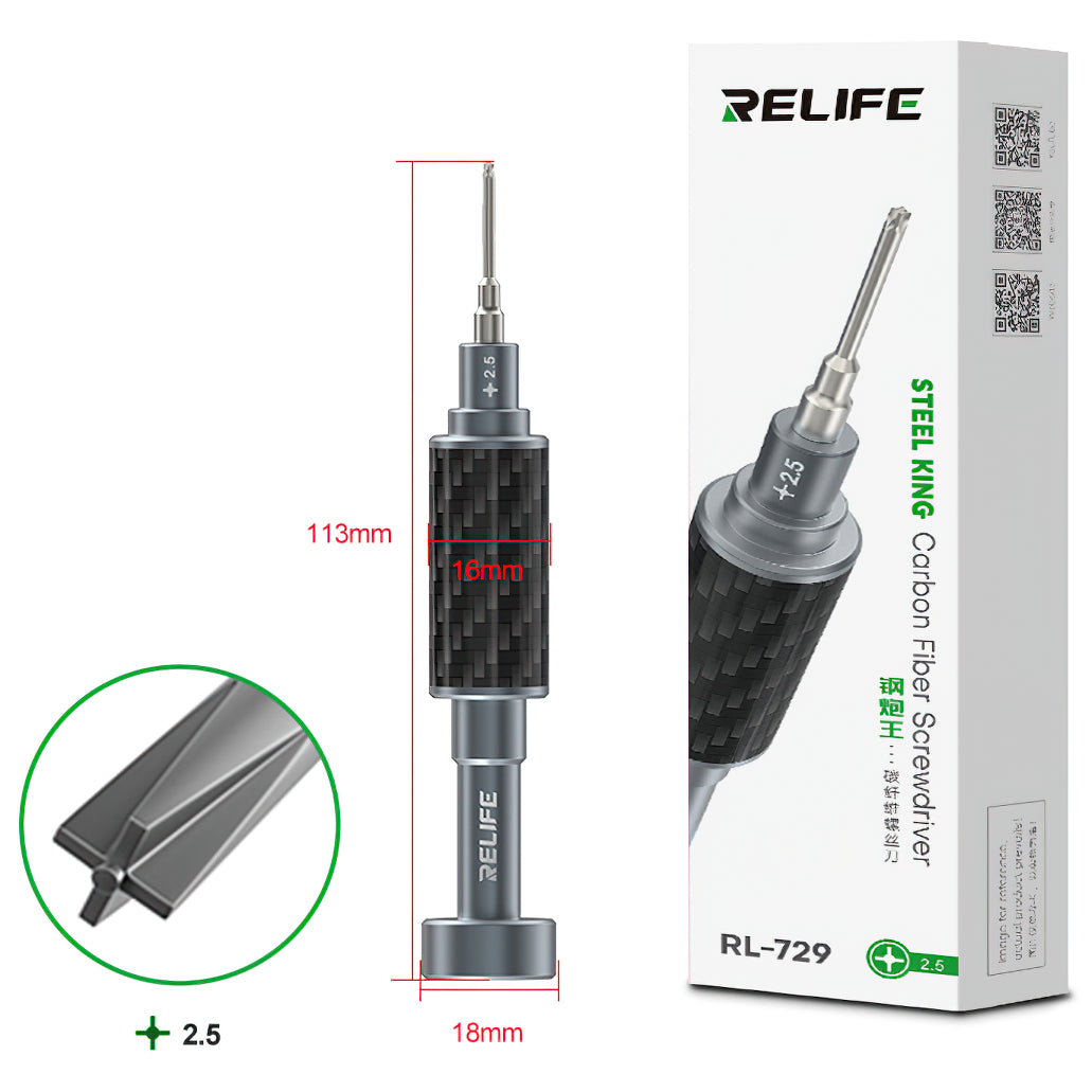 Relife RL-729 ruuvimeisseli, Phillips 2.5mm