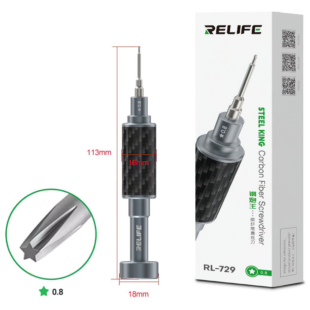 Ruuvimeisseli Relife RL-729, Pentalobe 0.8mm