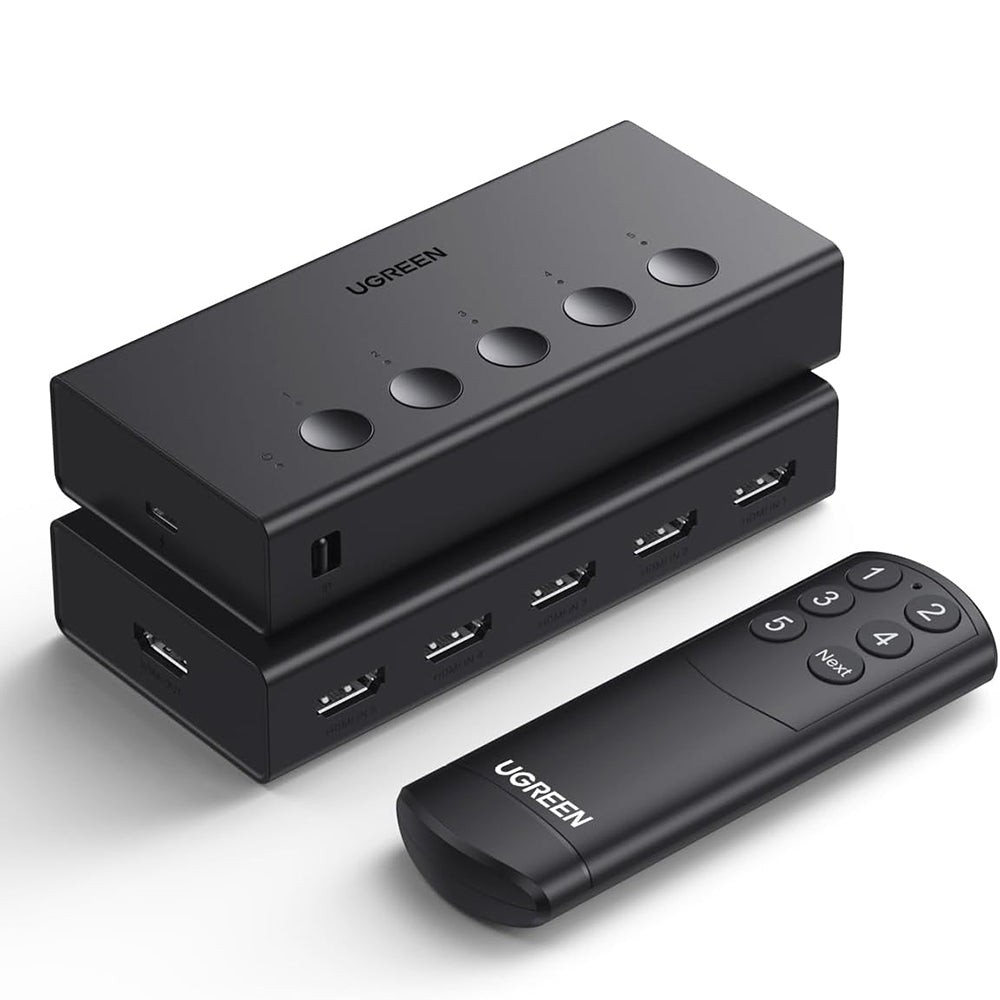 HDMI-videoswitch UGREEN CM568 (90512), Musta