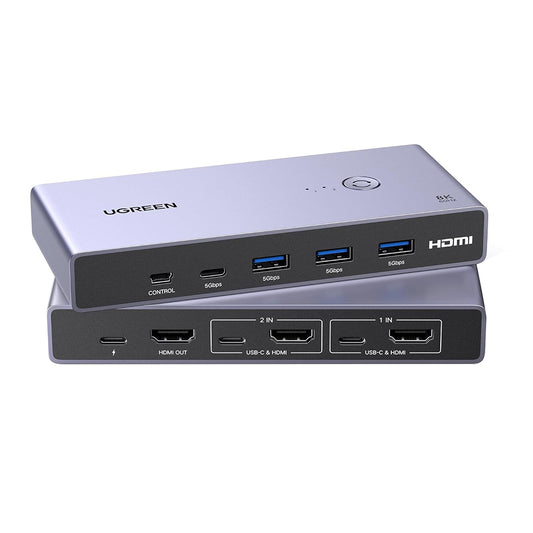 UGREEN CM692 Video Switch, Harmaa