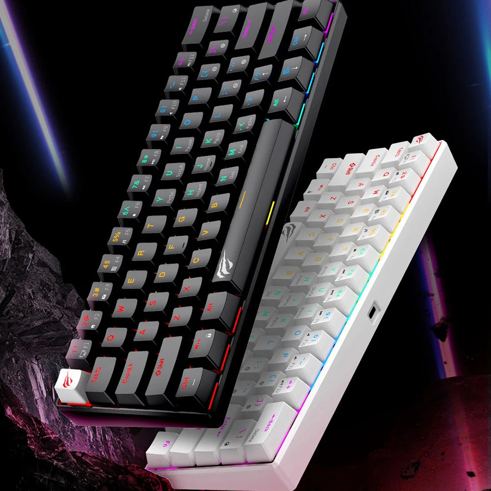 Wired USB Gaming Keyboard HAVIT KB903L, RGB, 1.8m, White