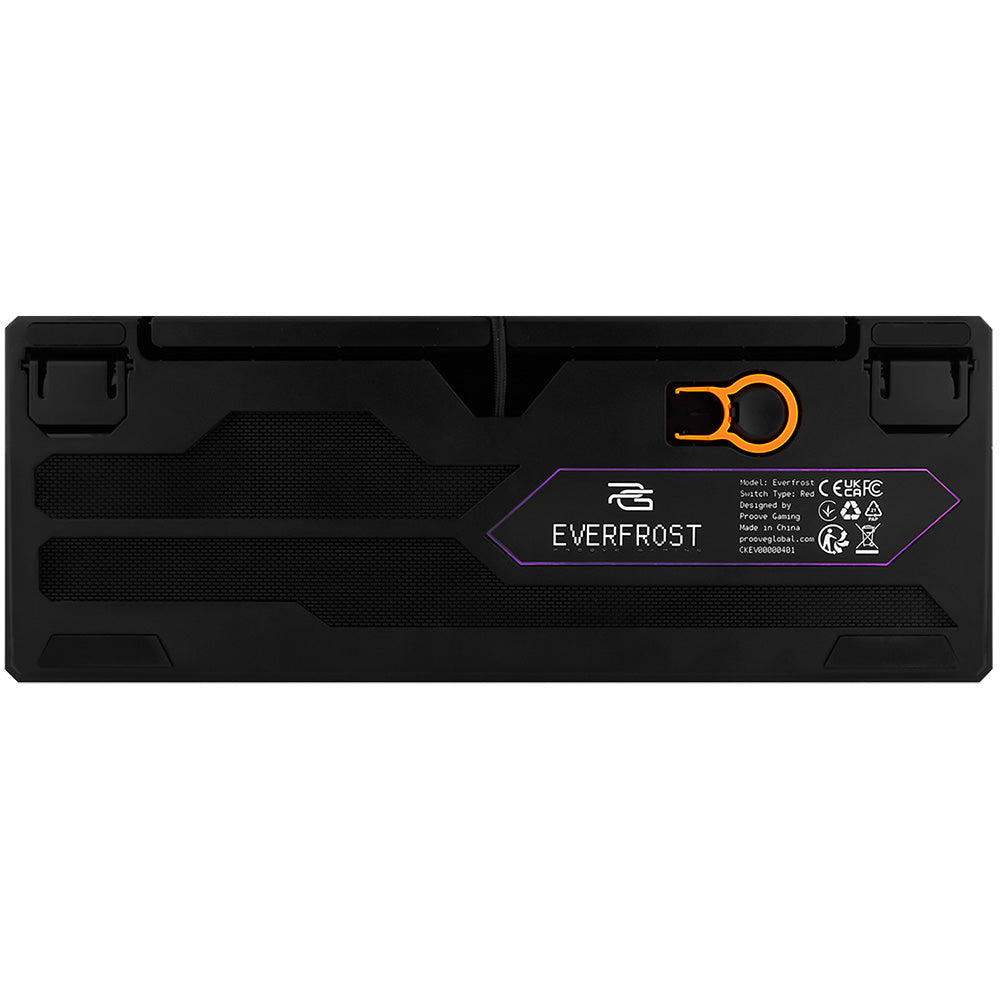 Pelinäppäimistö Wired USB Proove Everfrost, RGB, 1.8m, Musta CKEVEN00000401