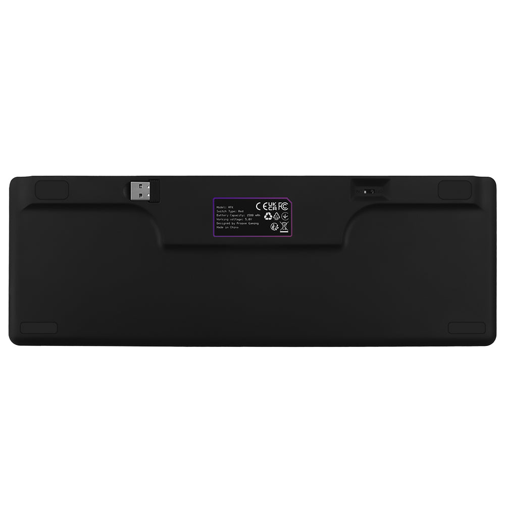 Proove AFK -langaton pelinäppäimistö, RGB, BT / Wi-Fi / Wired, 1.5m, Musta WKAFKEN22001