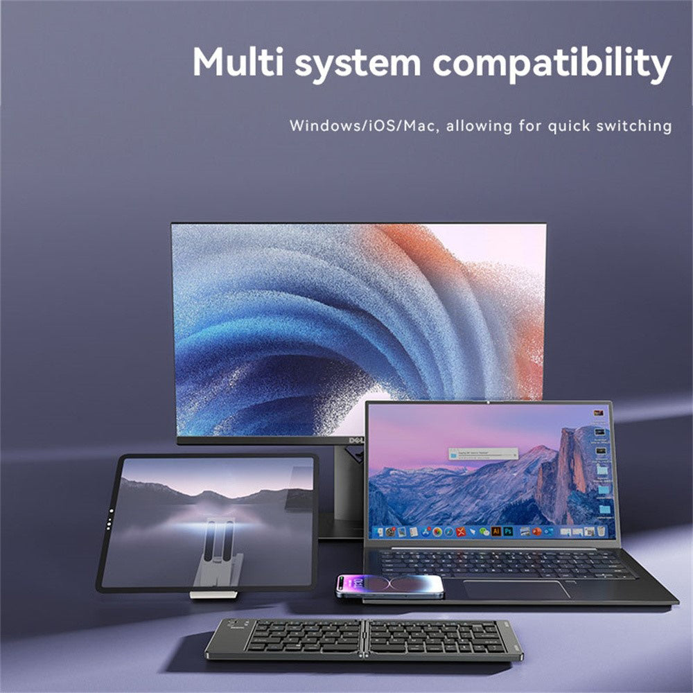 Bluetooth-taittonäppäimistö Yesido KB27, Musta