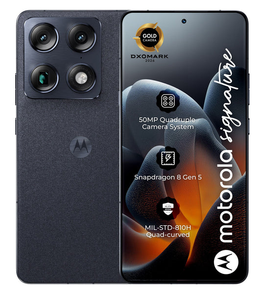 Motorola Signature 5G -mobiilipuhelin, 512GB, 16GB, Pantone Carbon PBAB0002SE