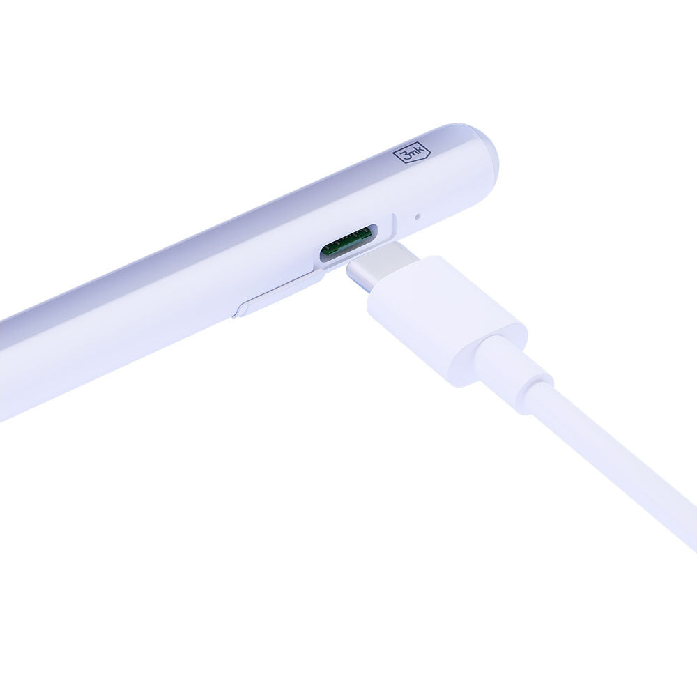 Touch Pen 3MK Wonder Apple iPadille, Aktiivinen Versio, Valkoinen