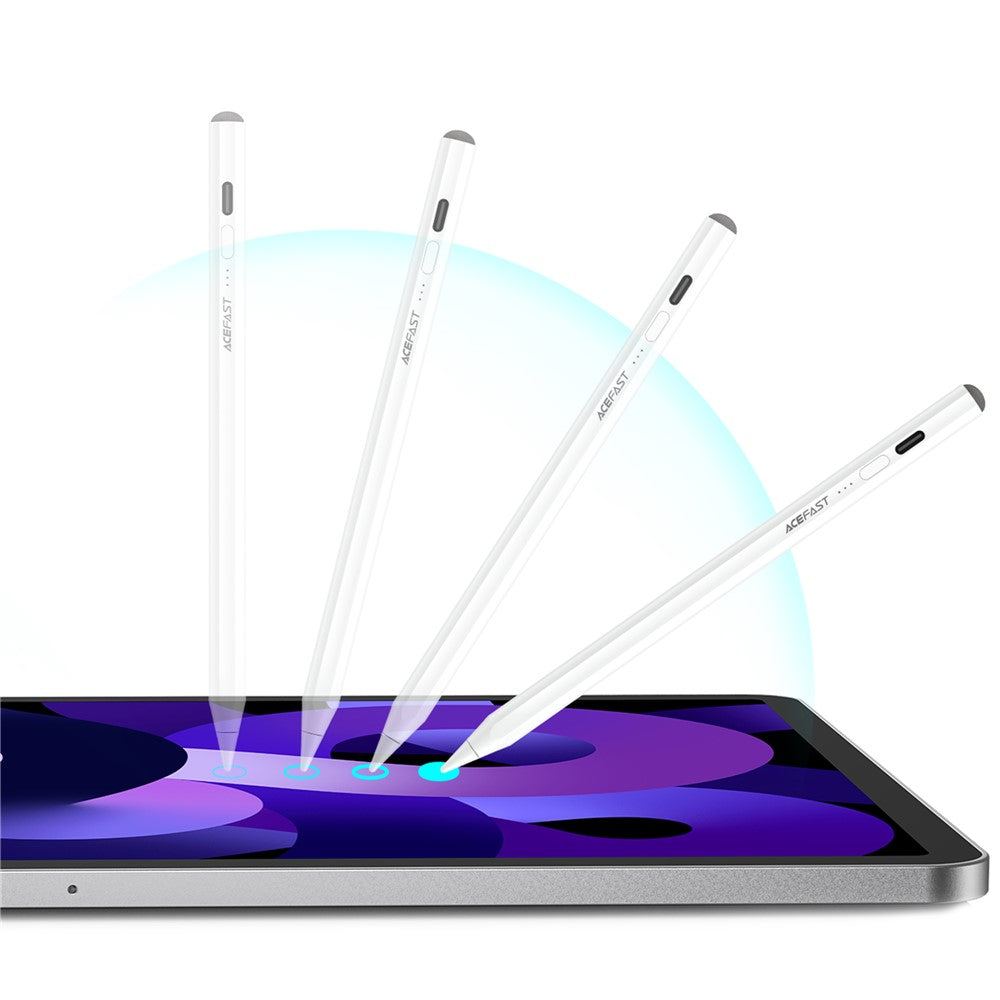 Touch Pen Acefast V2 Apple iPadille, Aktiivinen Versio, Valkoinen