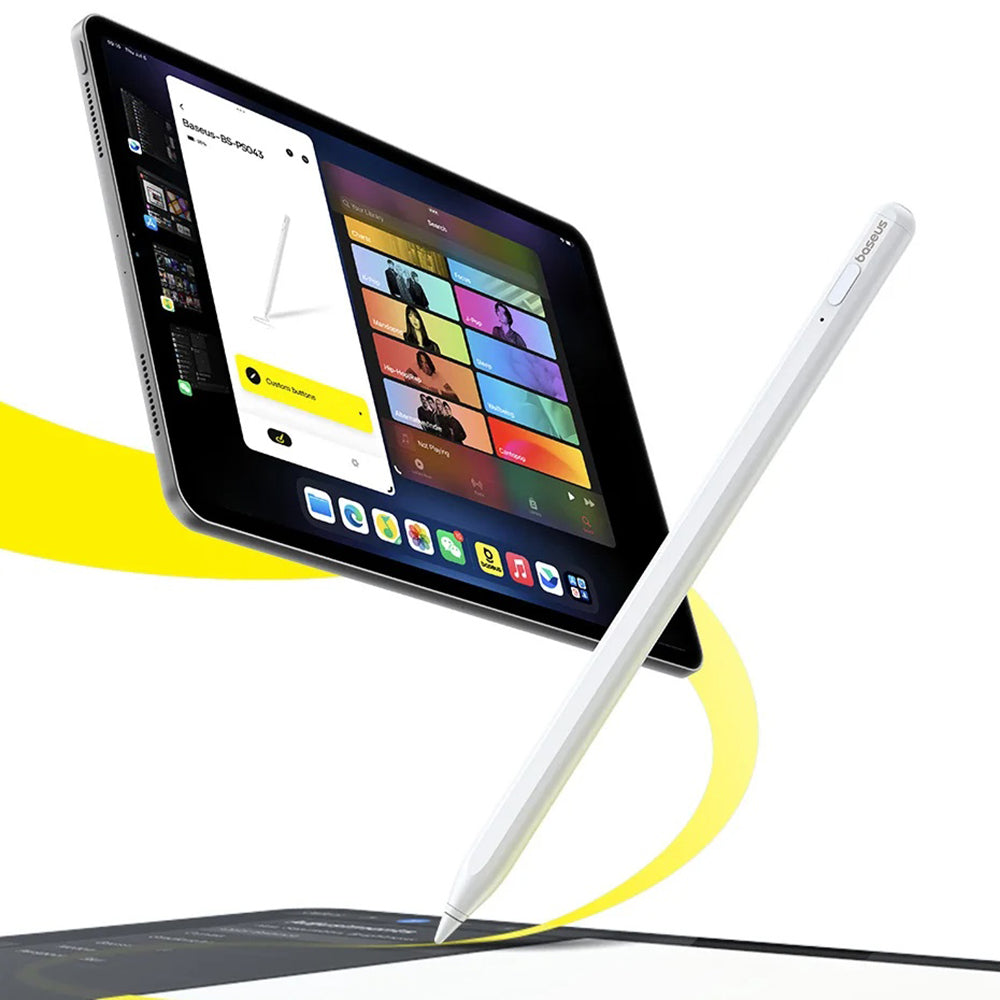 Touch Pen Baseus Smooth Writing 2 Series Apple iPadille, Aktiivinen Langaton Versio, Valkoinen P80015802213-03