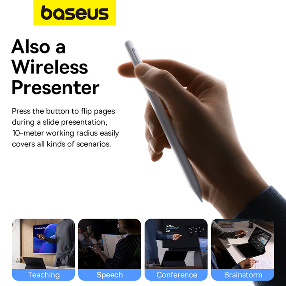 Touch Pen Baseus Smooth Writing 2 Series Apple iPadille, Aktiivinen Versio, Valkoinen P80015805211-00
