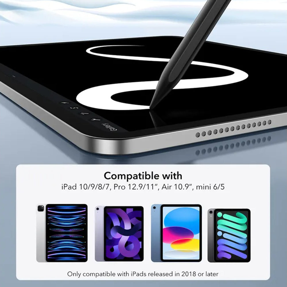 ESR Touch Pen for Apple iPad, Active Version, Black