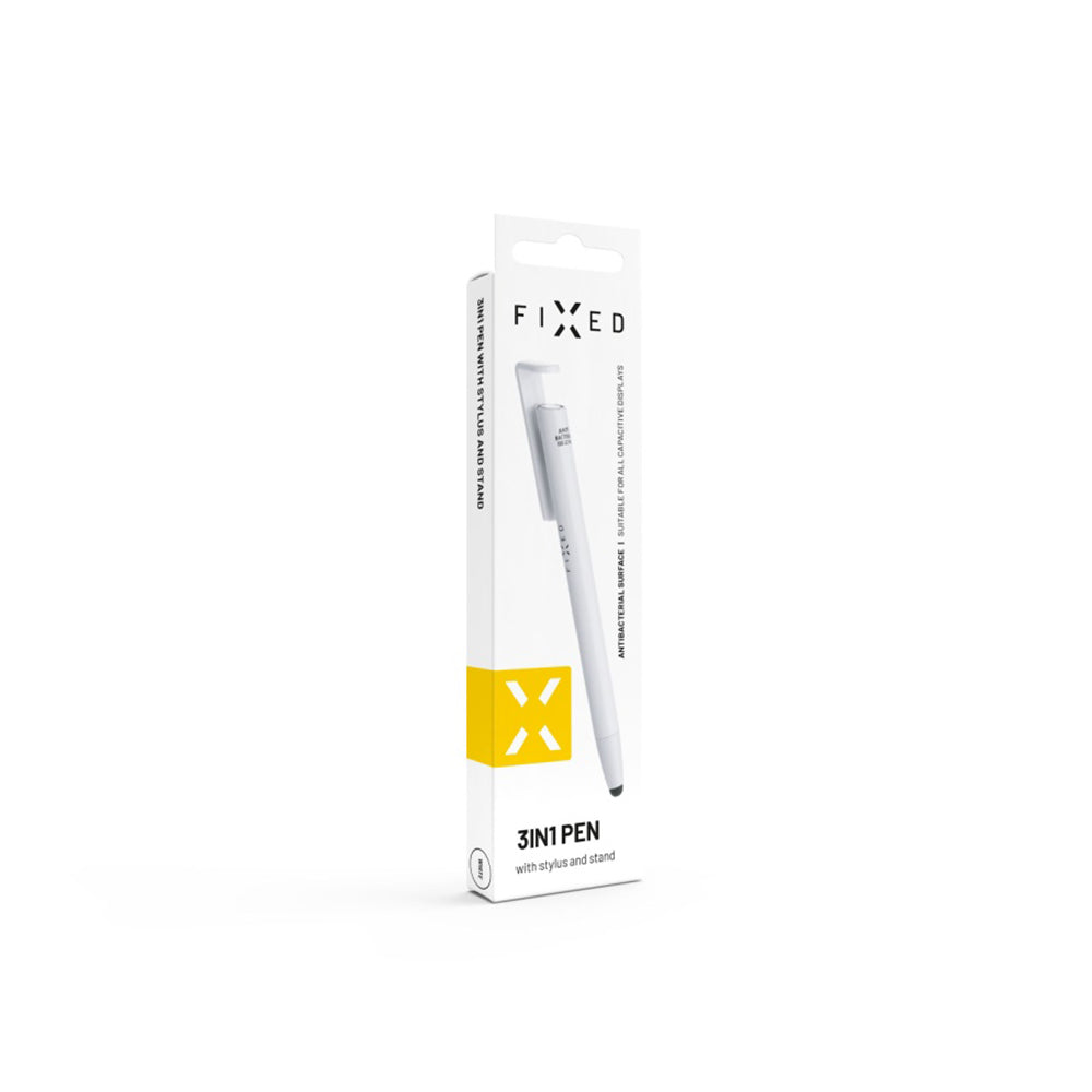 Touch Pen Fixed, 3in1, Valkoinen