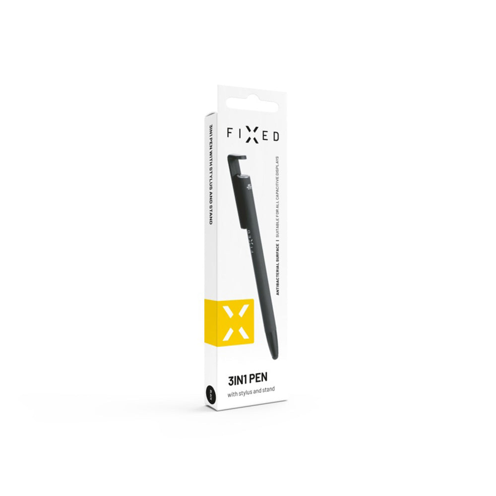 Touch Pen Fixed, 3in1, Musta