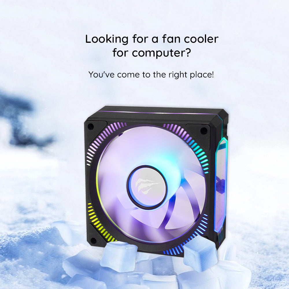 Tuuletin HAVIT F2096, RGB, 1800RPM, 30dB, 3W, Musta