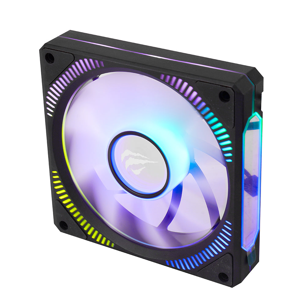 Tuuletin HAVIT F2096, RGB, 1800RPM, 30dB, 3W, Musta