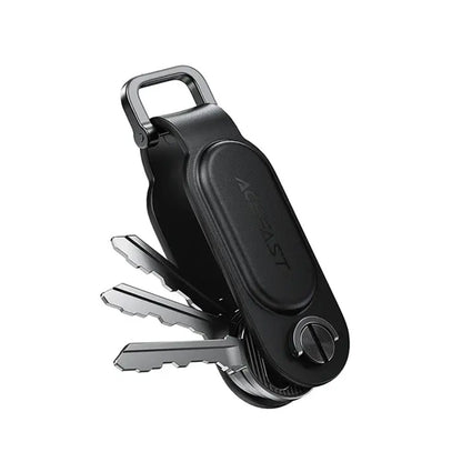 Acefast SmartTag Keychain SS iOS-sarjalle, Musta