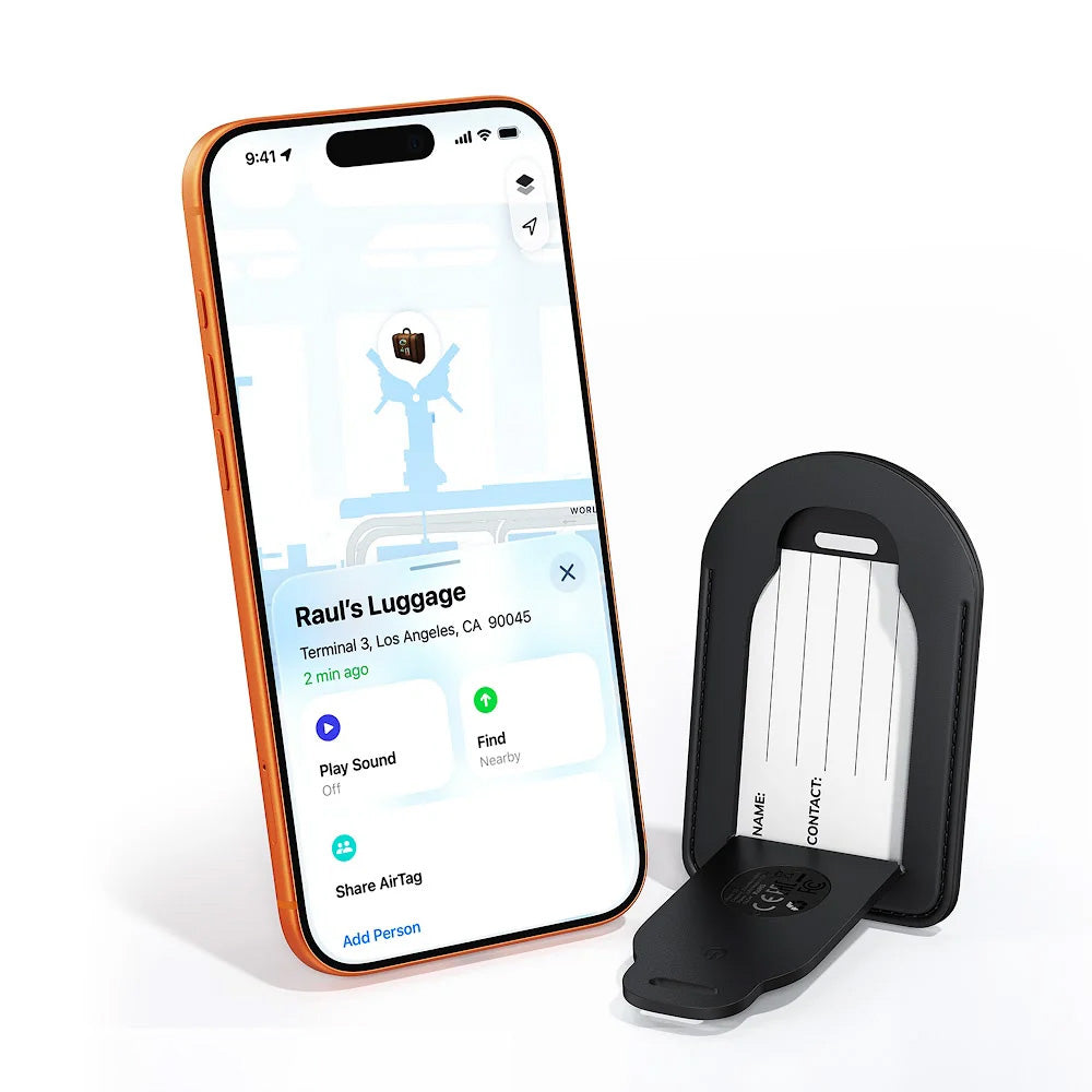 Acefast SmartTag Luggage S5 iOS-sarjalle, Musta