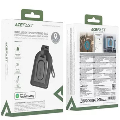 Acefast SmartTag Luggage S5 iOS-sarjalle, Musta