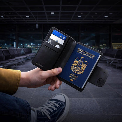 Acefast SmartTag Passport S6 iOS-sarjalle, Musta