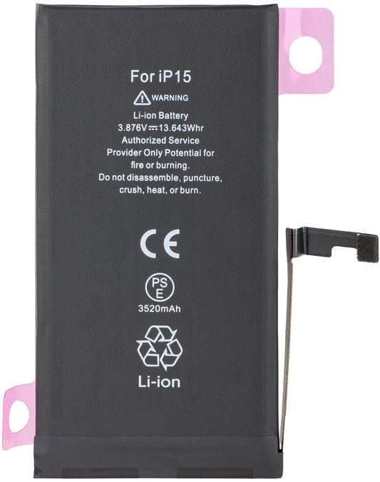 Apple iPhone 15 -akku, Diagnostic High Capacity