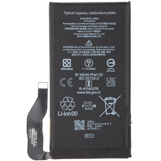 Google Pixel 7 akku, GZE8U, Service Pack G949-00338-01