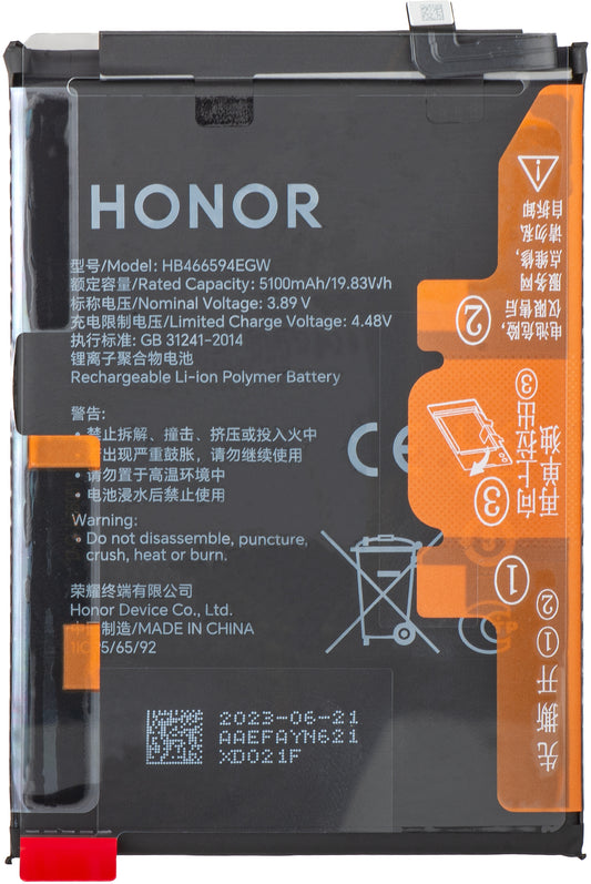 Akku Honor X5 Plus, HB466594EGW, Service Pack 2402AAEF