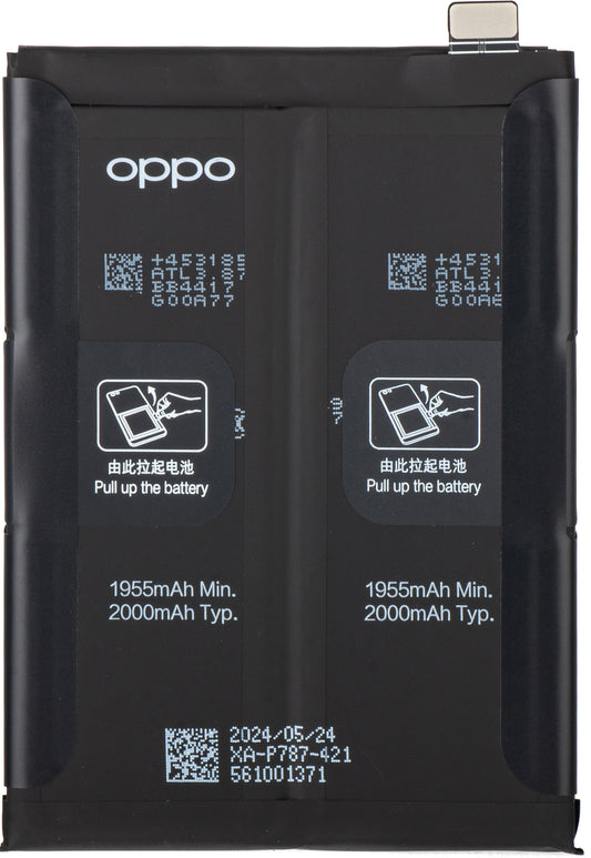 Akku Oppo Reno4 Pro 5G / Reno4 Pro, BLP787, huoltopaketti 4904496 