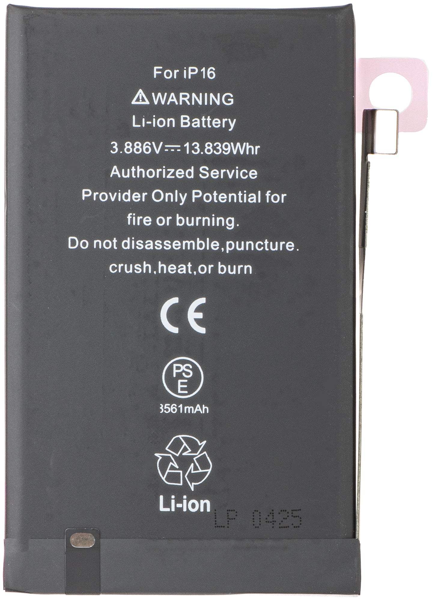 Akku Apple iPhone 16:lle
