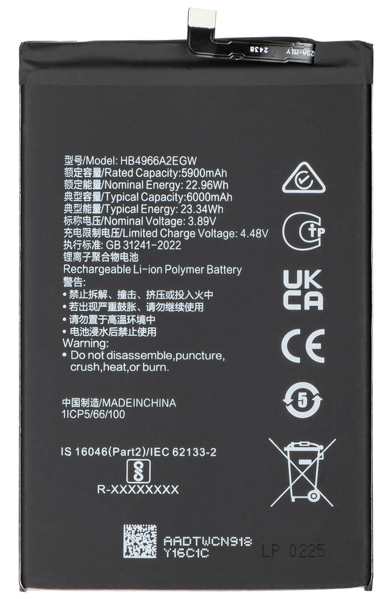Akku Honor X7b 4G:lle, HB4966A2EGW