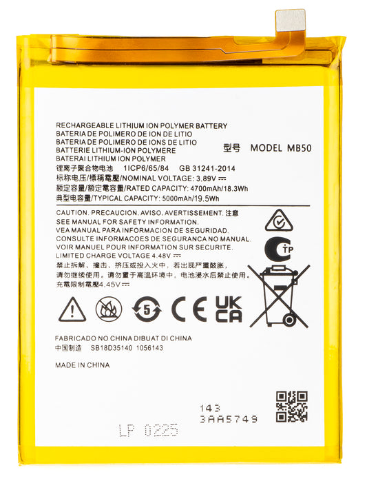 Akku Motorola Moto G200 5G:lle, MB50