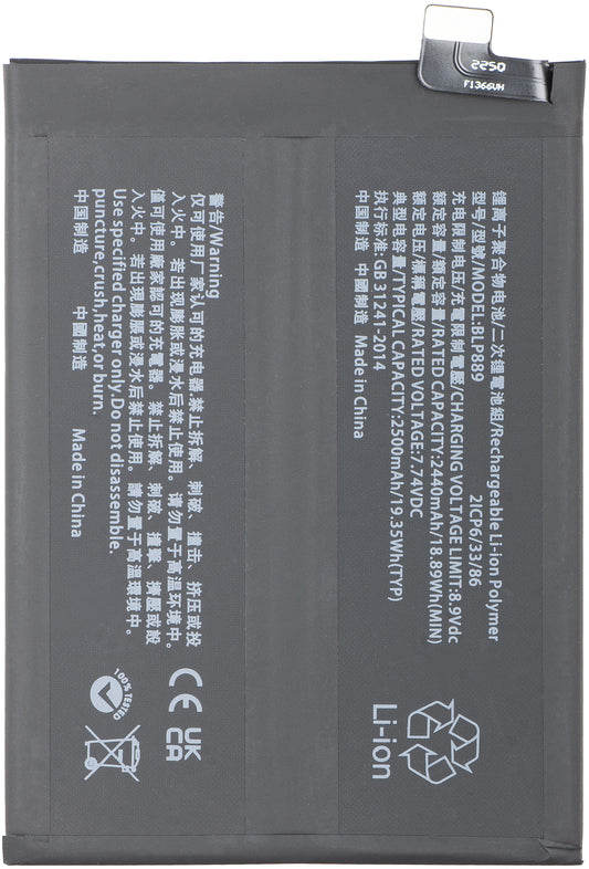 Battery for Oppo Find X5 Pro, BLP889