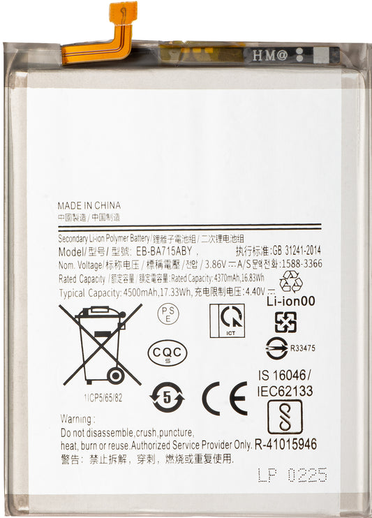 Akku Samsung Galaxy A71 A715:lle, EB-BA715ABY