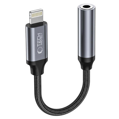 Audioadapteri Lightning - 3.5mm Tech-Protect Ultraboost, Musta