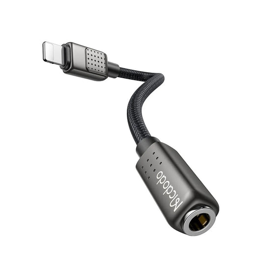 Audioadapteri Lightning - 3.5mm McDodo CA-5010, Musta