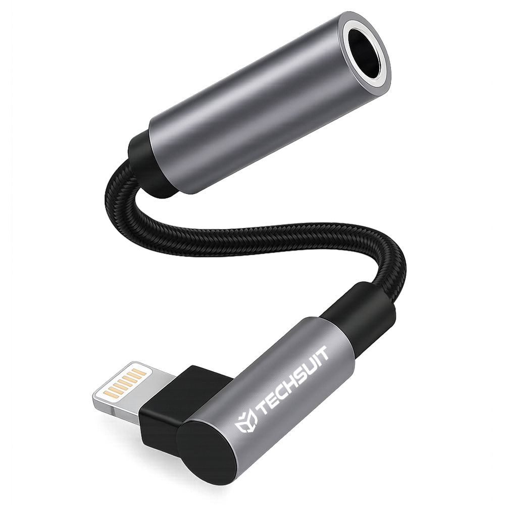 Audioadapteri Lightning - 3.5mm Techsuit AC6 MusicDox, Harmaa