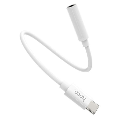 USB-C - 3,5 mm äänisovitin HOCO LS30, valkoinen