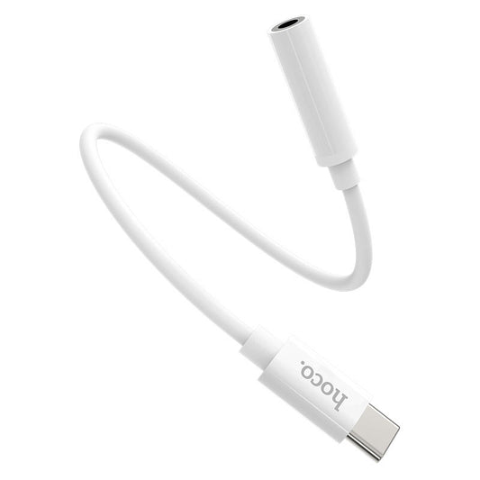 USB-C - 3,5 mm äänisovitin HOCO LS30, valkoinen