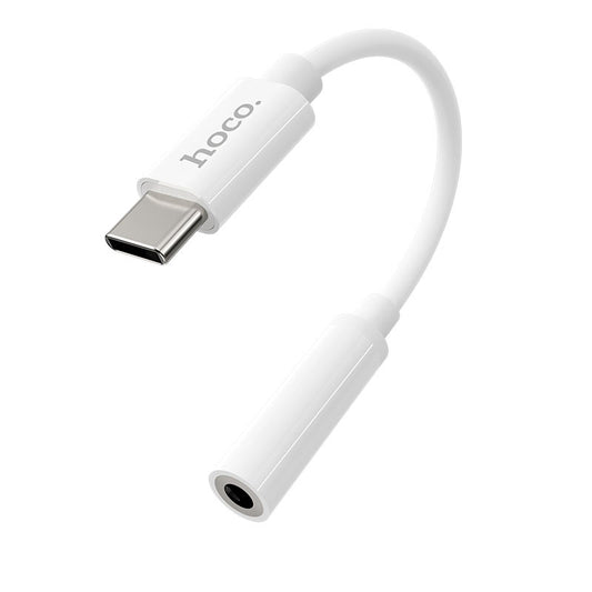 USB-C - 3,5 mm äänisovitin HOCO LS30, valkoinen