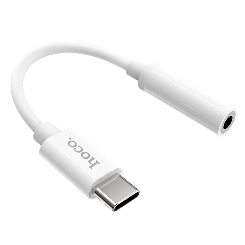 USB-C - 3,5 mm äänisovitin HOCO LS30, valkoinen