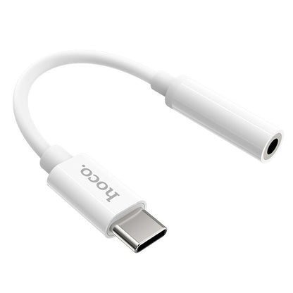 USB-C - 3,5 mm äänisovitin HOCO LS30, valkoinen
