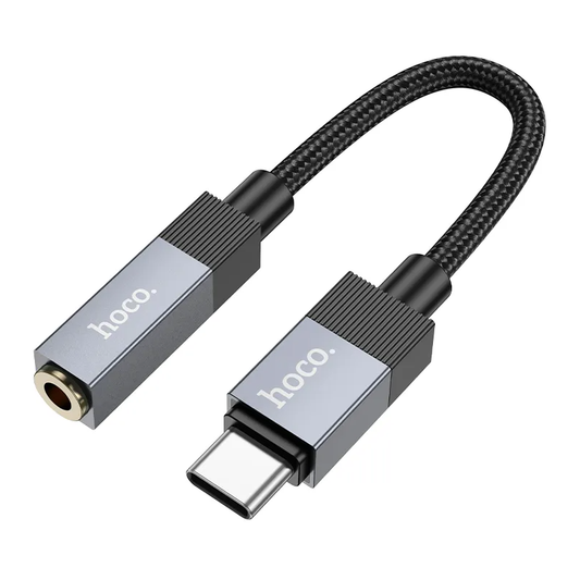 USB-C - 3,5 mm äänisovitin HOCO UPA32C, musta