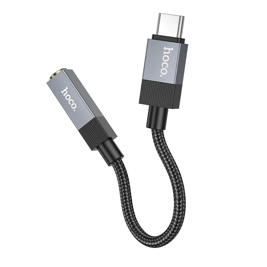 USB-C - 3,5 mm äänisovitin HOCO UPA32C, musta
