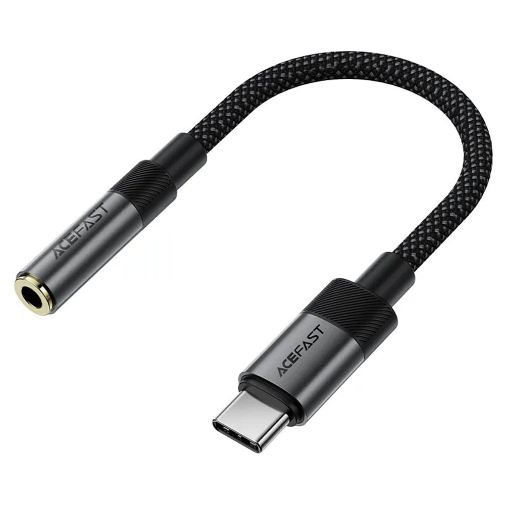 USB-C - 3.5mm Acefast J12 -äänisovitin, Musta