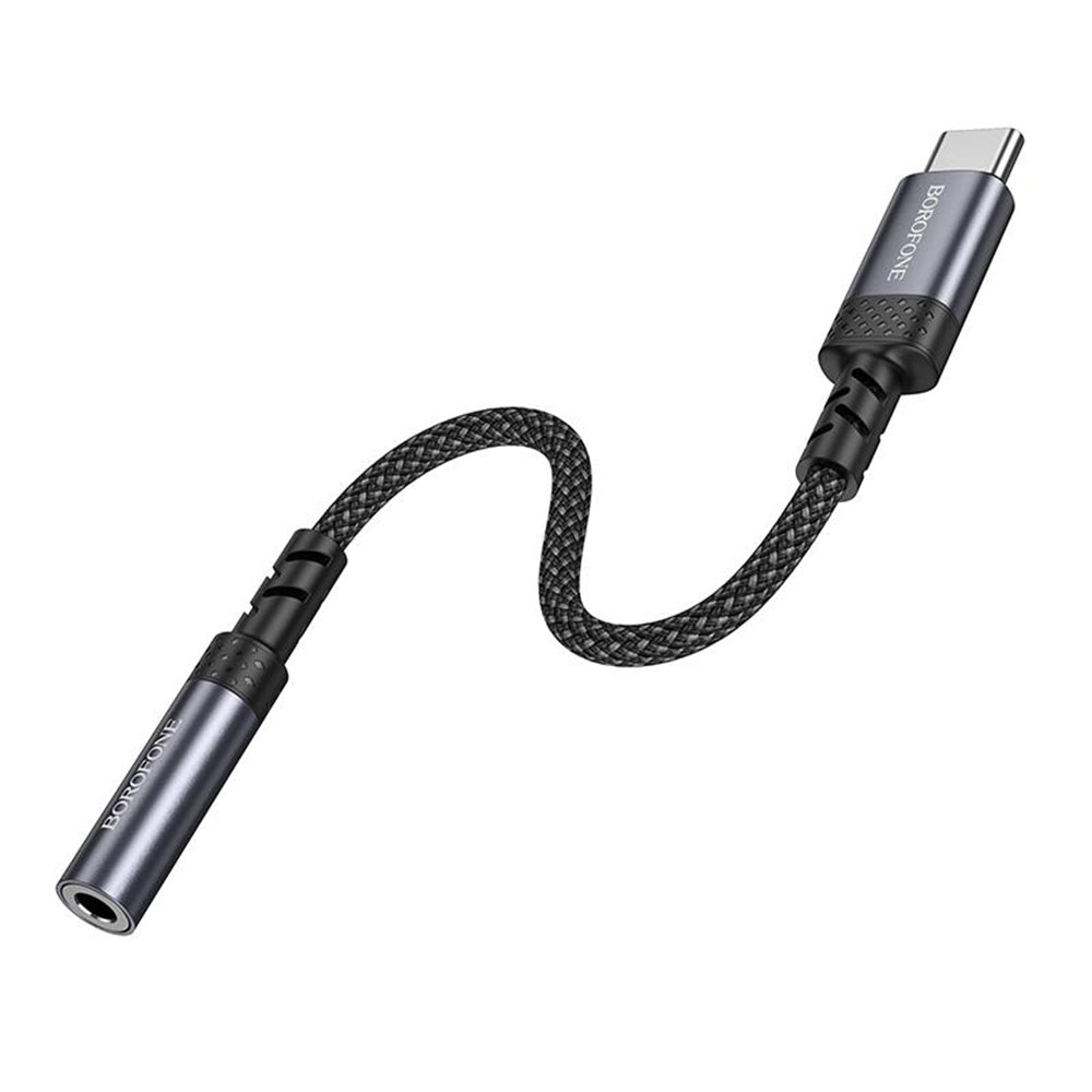 USB-C Audio Adapter - 3.5mm Borofone BV24, Gray