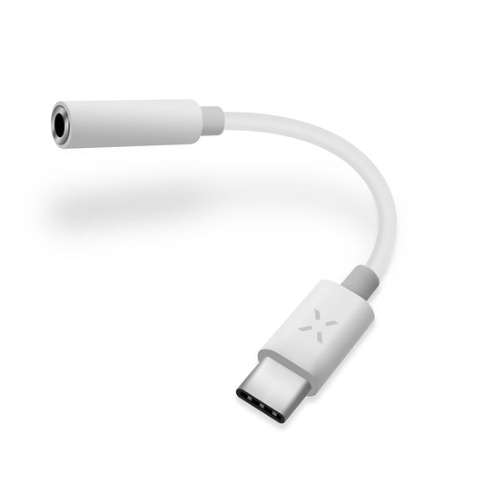 Audioadapteri USB-C - 3.5mm Fixed, Valkoinen