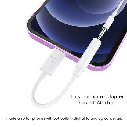 Audioadapteri USB-C - 3.5mm Fixed, Valkoinen