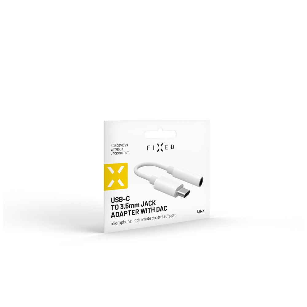 Audioadapteri USB-C - 3.5mm Fixed, Valkoinen