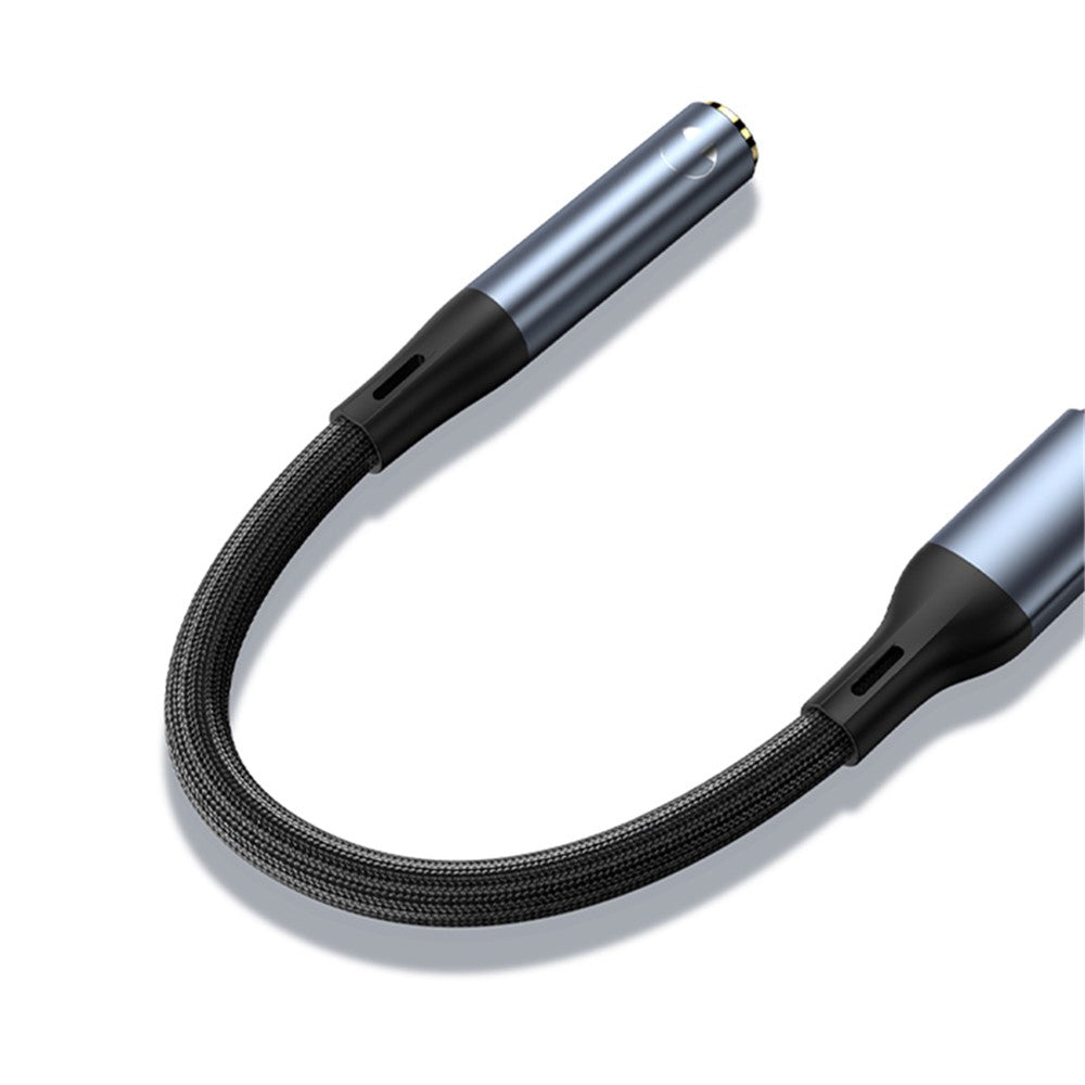 Audioadapteri USB-C - 3.5mm Yesido YAU38, Musta