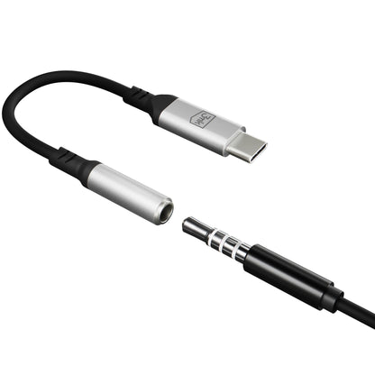 USB-C - 3,5 mm 3MK äänisovitin, hopea