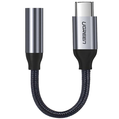 Audioadapteri USB-C - 3.5mm UGREEN AV142, Harmaa
